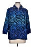 Zenergy by Chico's Print Blue Jacket Size Lg (2) - photo 1