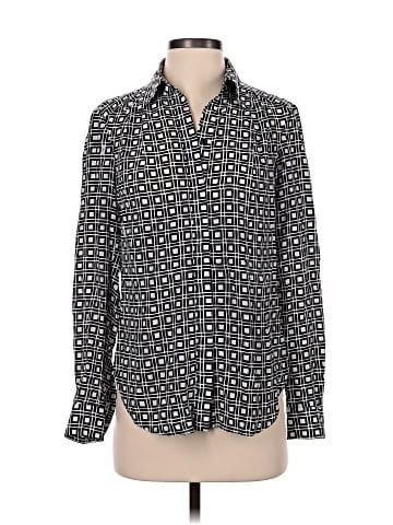 Trina Turk Long Sleeve Silk Top (view 1)