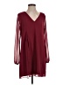 BCBGeneration 0100% Polyester Solid Burgundy Casual Dress Size S - photo 1