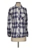 Rails 100% Rayon Plaid Silver Long Sleeve Button-Down Shirt Size XS - photo 1