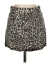 Pull&Bear Animal Print Gray Casual Skirt Size S - photo 1