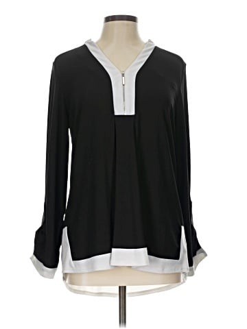 NY Collection Long Sleeve Blouse (view 1)