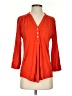ModCloth Orange 3/4 Sleeve Blouse Size S - photo 1