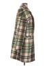 Prettygarden 100% Polyester Plaid Green Coat Size L - photo 4