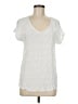 Democracy 100% Rayon White Short Sleeve Top Size M - photo 1