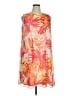 Calvin Klein 100% Polyester Tropical Orange Cocktail Dress Size 16 - photo 1