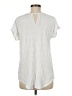 Democracy 100% Rayon White Short Sleeve Top Size M - photo 2