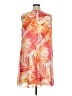 Calvin Klein 100% Polyester Tropical Orange Cocktail Dress Size 16 - photo 2
