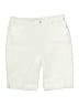 Gloria Vanderbilt Solid Ivory Shorts Size 12 - photo 1