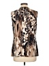 Dana Buchman Animal Print Brown Sleeveless Blouse Size L - photo 2