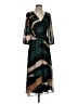 DKNY 100% Polyester Argyle Green Cocktail Dress Size 4 - photo 1