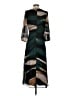 DKNY 100% Polyester Argyle Green Cocktail Dress Size 4 - photo 2