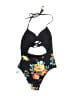 Cupshe Print Black One Piece Swimsuit Size M - photo 2