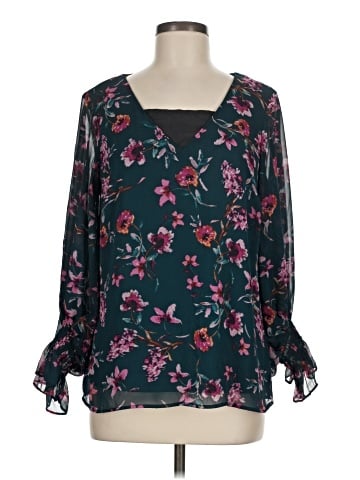 1.State 3/4 Sleeve Blouse (view 1)