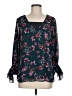 1.State 100% Polyester Teal 3/4 Sleeve Blouse Size M - photo 1