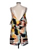 Forever 21 100% Polyester Graphic Teal Casual Dress Size L - photo 2