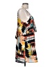 Forever 21 100% Polyester Graphic Teal Casual Dress Size L - photo 4