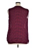 Coldwater Creek 100% Polyester Red Sleeveless Blouse Size 16 - photo 2