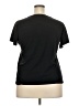 Peach Solid Black Active T-Shirt Size XXL - photo 2