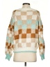 Altar'd State 100% Acrylic Checkered-gingham Ivory Pullover Sweater Size XS - photo 2
