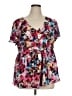 Torrid Pink Short Sleeve Blouse Size 1X Plus (1) - photo 1