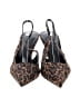 Billini Animal Print Brown Heels Size 10 - photo 2