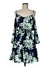 Eliza J 100% Polyester Floral Blue Casual Dress Size 8 - photo 1