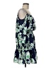 Eliza J 100% Polyester Floral Blue Casual Dress Size 8 - photo 4