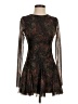 Zara 100% Polyester Paisley Brown Cocktail Dress Size S - photo 1