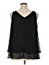 Lane Bryant 100% Polyester Black Sleeveless Blouse Size 14 - photo 2