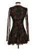 Zara 100% Polyester Paisley Brown Cocktail Dress Size S - photo 2