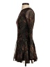 Zara 100% Polyester Paisley Brown Cocktail Dress Size S - photo 5
