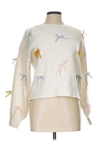 Morning Lavender Pullover Sweater (view 1)