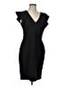 DKNY Solid Black Cocktail Dress Size 12 - photo 1