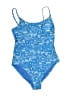 Old Navy Paisley Blue One Piece Swimsuit Size M - photo 1