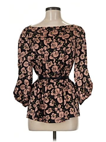 Charlotte Ronson 3/4 Sleeve Silk Top (view 1)