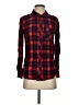 Rails 100% Rayon Plaid Red Long Sleeve Button-Down Shirt Size XS - photo 1
