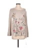Style&Co Floral Tan Pullover Sweater Size S - photo 1
