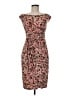 Connected Apparel Floral Brown Cocktail Dress Size 6 - photo 1