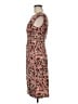 Connected Apparel Floral Brown Cocktail Dress Size 6 - photo 5