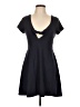 Forever 21 Solid Black Casual Dress Size L - photo 1