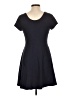 Forever 21 Solid Black Casual Dress Size L - photo 2