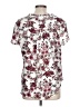 41Hawthorn 100% Polyester Floral White Short Sleeve Blouse Size L - photo 2