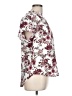 41Hawthorn 100% Polyester Floral White Short Sleeve Blouse Size L - photo 4
