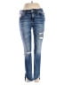 Zara Basic Hearts Blue Jeans Size 4 - photo 1