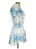 LoveShackFancy 100% Cotton Tie-dye Blue Cocktail Dress Size 4 - photo 4