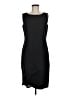 Talbots 100% Linen Solid Black Cocktail Dress Size 8 - photo 1