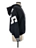 Adidas 100% Polyester Black Pullover Hoodie Size M - photo 4
