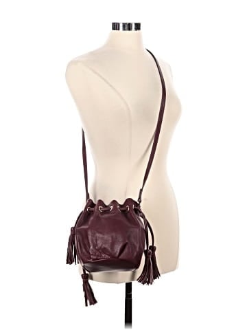 Topshop Leather Bucket Bag (view 2)