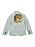 Lola + The Boys 100% Cotton Chevron-herringbone Gray Blazer Size 4 - photo 2